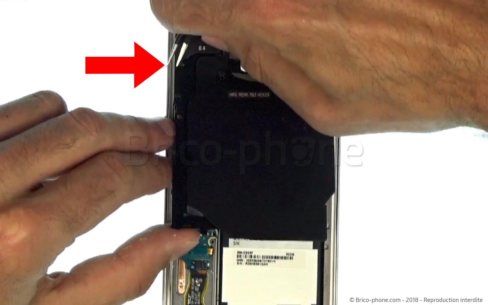 Changement d'écran (vitre+AMOLED) sur Galaxy S7 Edge photo 3